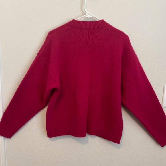 Ann Taylor Lambswool/ Rabbit Hair Button Down Sweater M - Picture 2 of 5